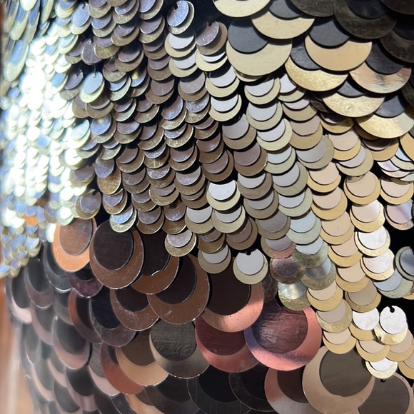 NWT - Parker Metallic disc mini dress. Size S. - Picture 6 of 17